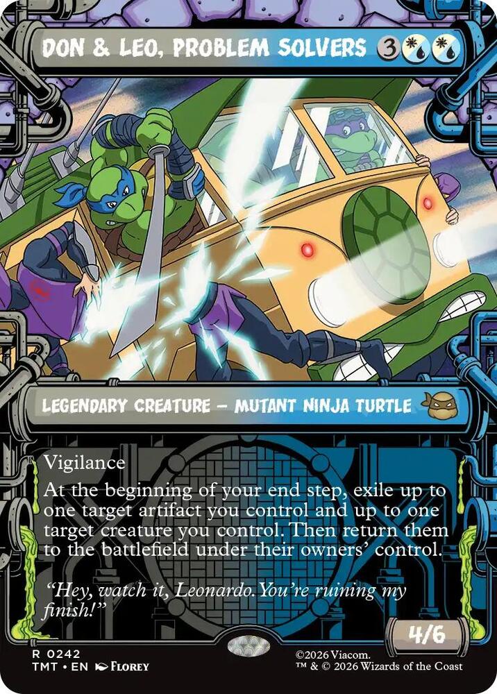Don and Leo, Problem Solvers 242/190 (Teenage Mutant Ninja Turtles)  - Showcase Foil