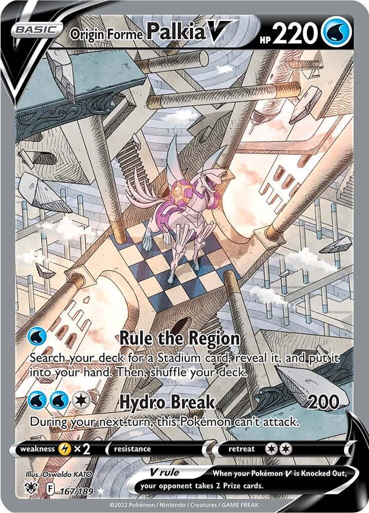 Origin Forme Palkia V 167/189 (SWSH10: Astral Radiance)  - Holofoil