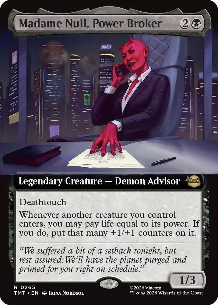 Madame Null, Power Broker 265 (Teenage Mutant Ninja Turtles)  - Extended Art 