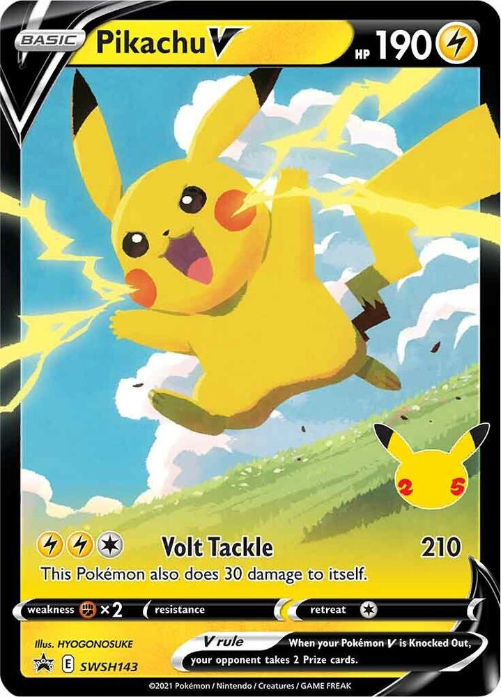 Pikachu V SWSH143 (SWSH: Sword & Shield Promo Cards)  - Holofoil