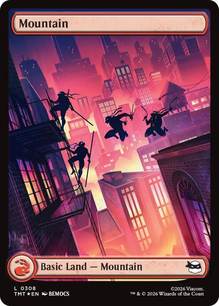 Mountain  308/190 (Teenage Mutant Ninja Turtles)  - Full Art Surge Foil