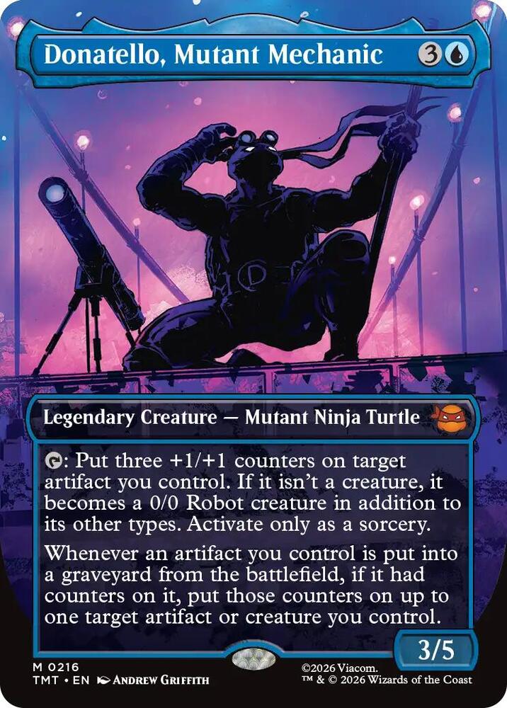 Donatello, Mutant Mechanic 216 (Teenage Mutant Ninja Turtles)  - Borderless Foil