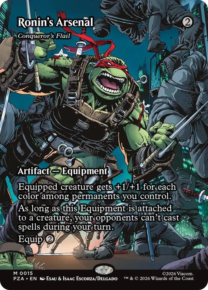 Ronin's Arsenal Conqueror's Flail 15 (Teenage Mutant Ninja Turtles Source Material)  - Borderless