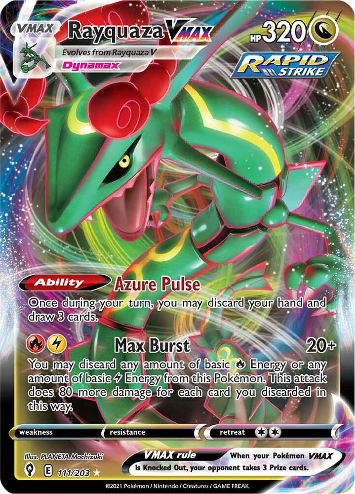 Rayquaza VMAX 111/203 (SWSH07: Evolving Skies)  - Holofoil