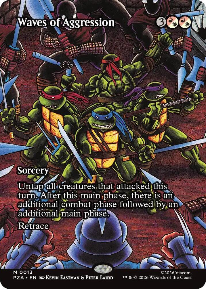 Waves of Aggression 13 (Teenage Mutant Ninja Turtles Source Material)  - Borderless