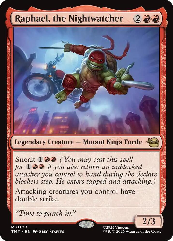 Raphael, the Nightwatcher 103 (Teenage Mutant Ninja Turtles)  - Foil