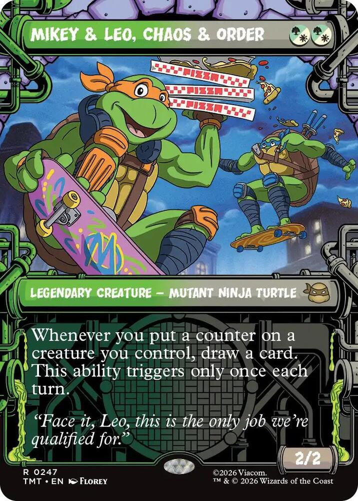 Mikey and Leo Chaos and Order Showcase 247 (Teenage Mutant Ninja Turtles)  - Showcase Foil