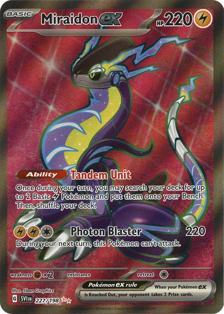 Miraidon ex 227/198 (SV01: Scarlet & Violet Base Set)  - Holofoil