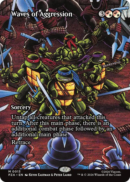 Waves of Aggression 13 (Teenage Mutant Ninja Turtles Source Material)  - Borderless