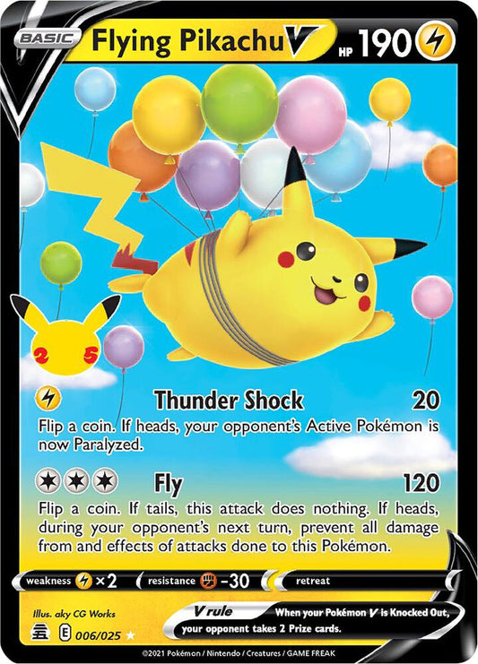 Flying Pikachu V 006/025 (Celebrations)  - Holofoil