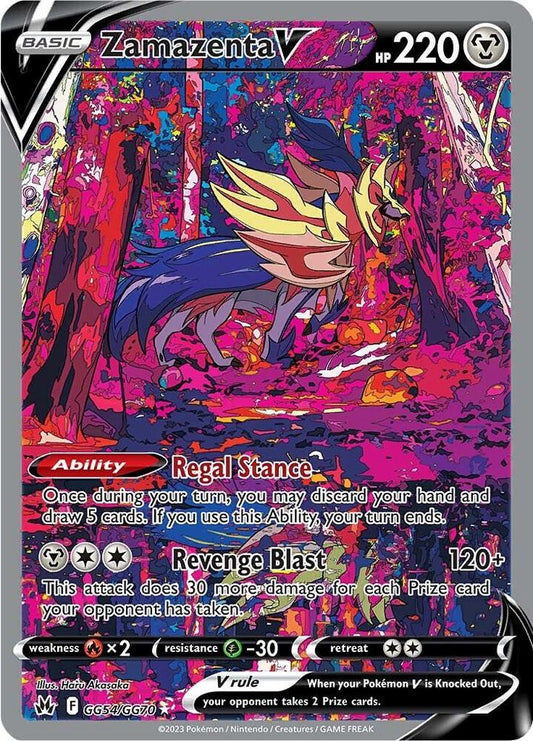 Zamazenta V GG54/GG70 (Crown Zenith: Galarian Gallery)  - Holofoil