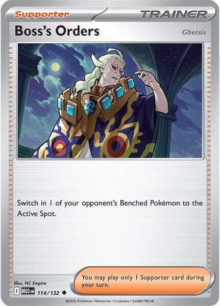 Boss's Orders 114/132 (ME01: Mega Evolution) 