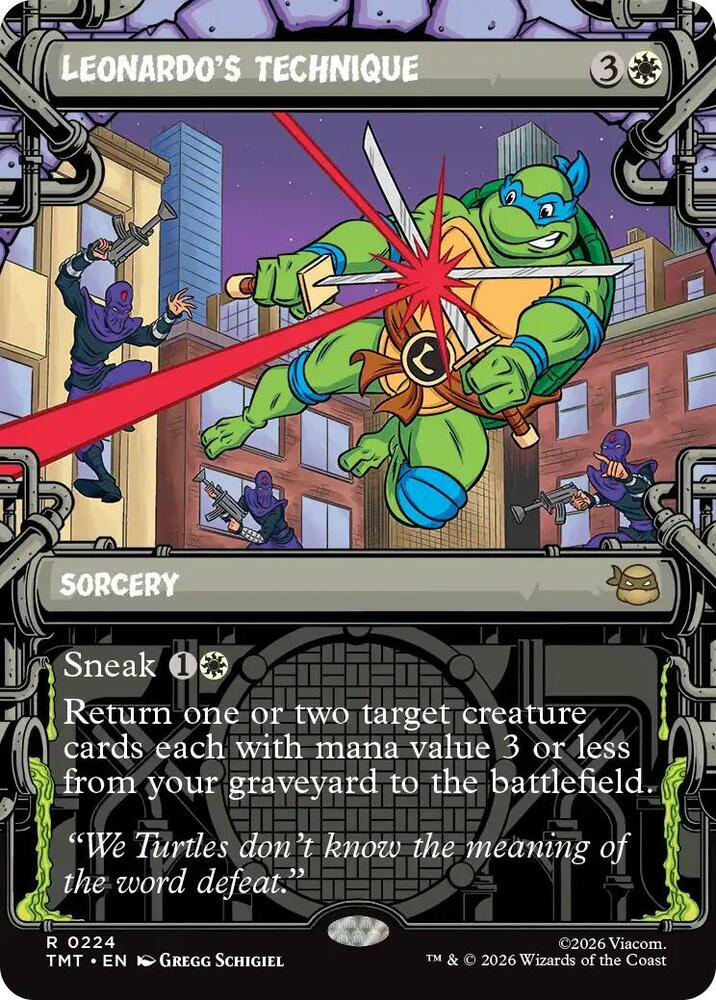Leonardo's Technique 224/190 (Teenage Mutant Ninja Turtles)  - Showcase