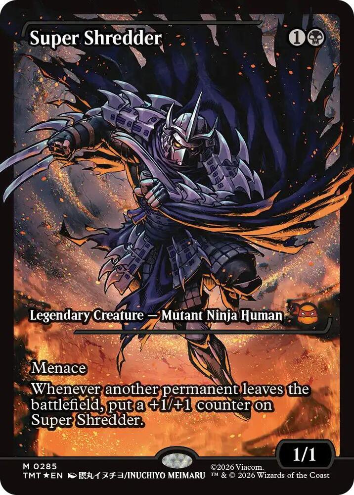 Super Shredder 285/190 (Teenage Mutant Ninja Turtles)  - Showcase Foil