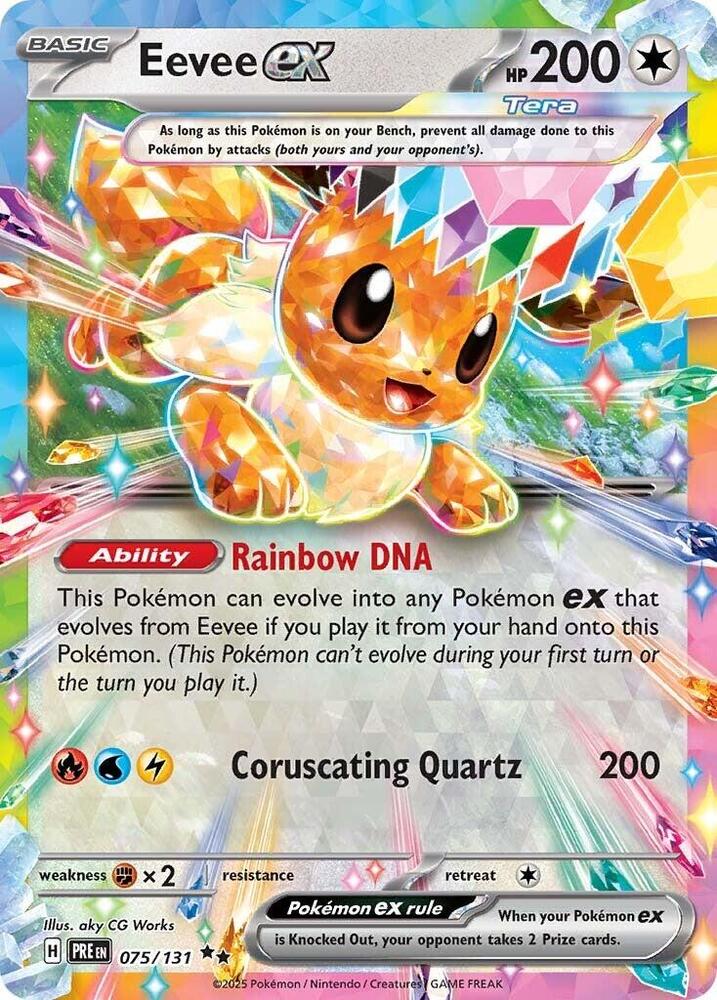 Eevee ex 075/131 (SV: Prismatic Evolutions)  - Holofoil