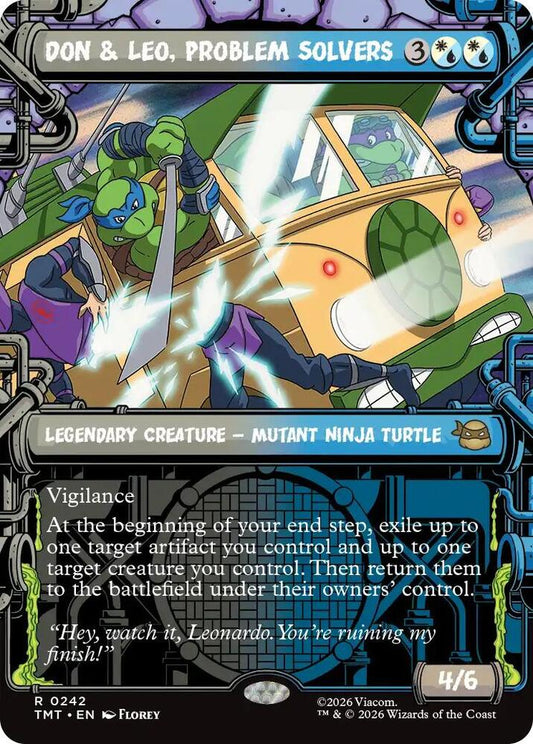 Don and Leo, Problem Solvers 242/190 (Teenage Mutant Ninja Turtles)  - Showcase Foil