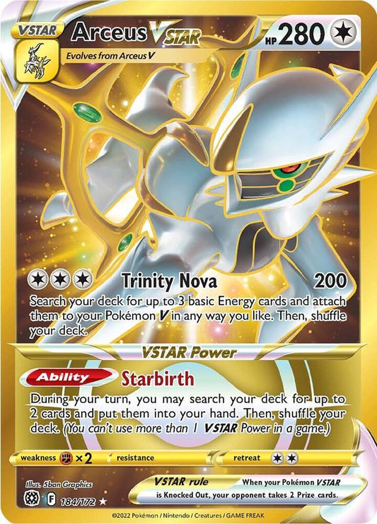 Arceus VSTAR Secret 184/172 (SWSH09: Brilliant Stars)  - Holofoil