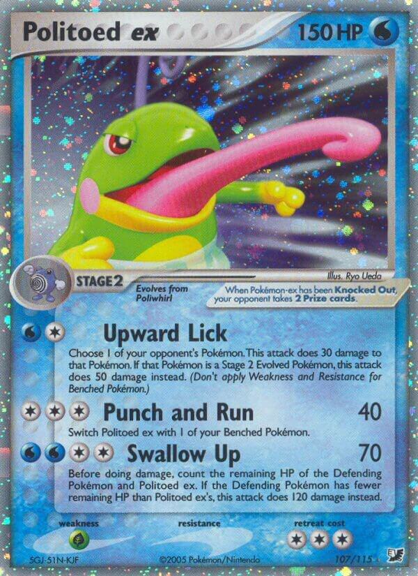 Politoed ex 107/115 (EX Unseen Forces)  - Holofoil