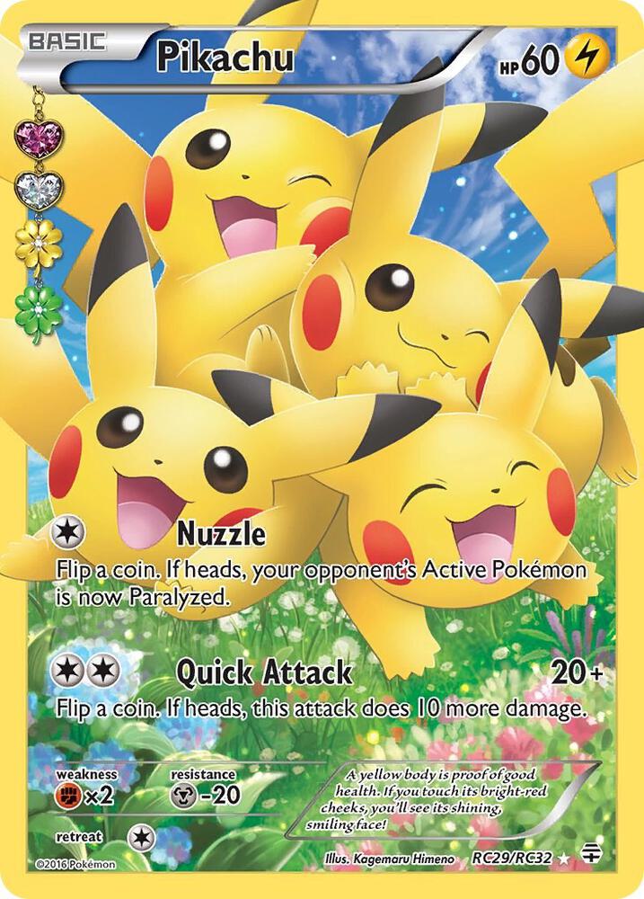 Pikachu RC29/RC32 (Generations: Radiant Collection)  - Holofoil
