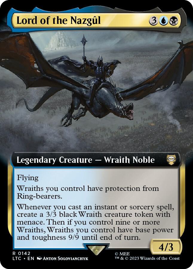 Lord of the Nazgul 142/347 (Commander: The Lord of the Rings: Tales of Middle-earth)  - Extended Art