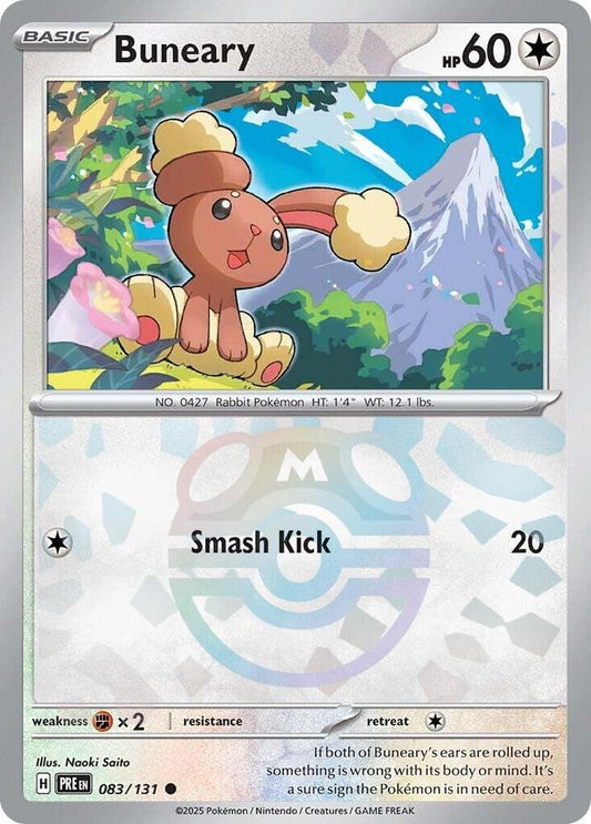Buneary 083/131 (SV: Prismatic Evolutions)  - Master Ball Holofoil