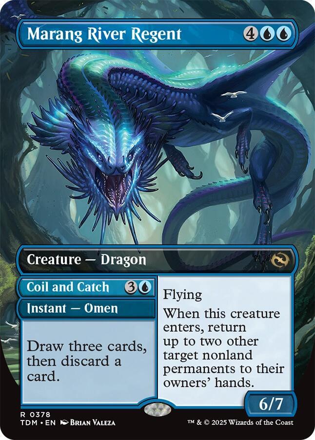 Marang River Regent // Coil and Catch 378 (Tarkir: Dragonstorm)  - Borderless