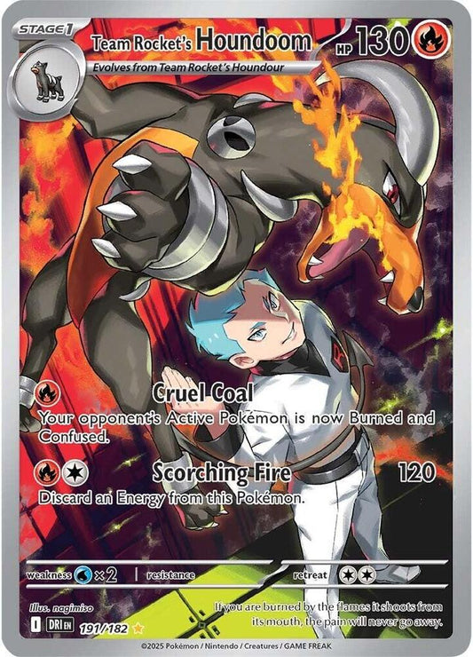 Team Rocket's Houndoom 191/182 (SV10: Destined Rivals)  - Holofoil