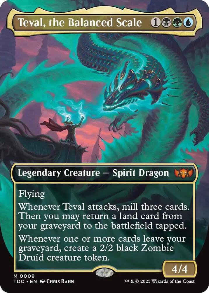 Teval, the Balanced Scale 8 (Commander: Tarkir: Dragonstorm)  - Borderless