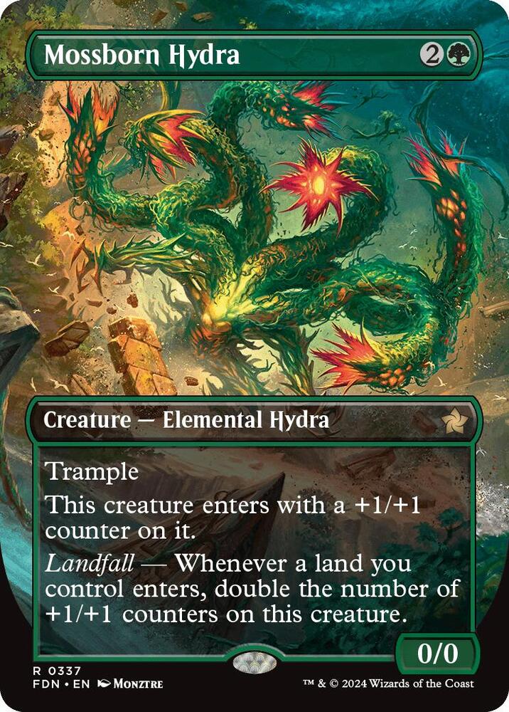 Mossborn Hydra 337/291 (Foundations)  - Borderless