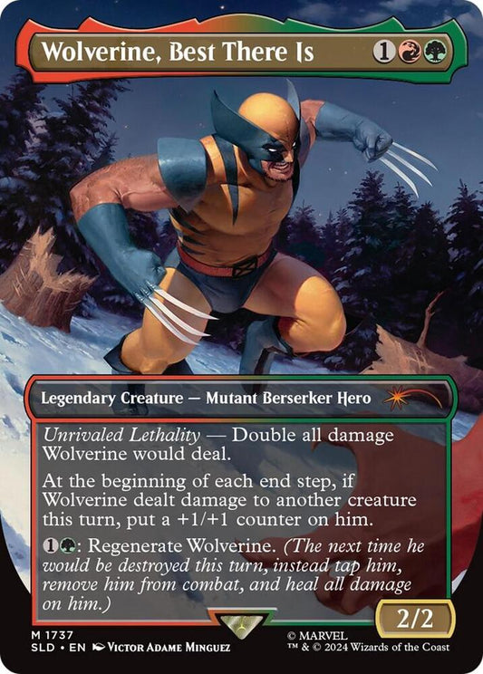 Wolverine, Best There Is 1737 (Secret Lair Drop Series)  - Borderless Rainbow Foil