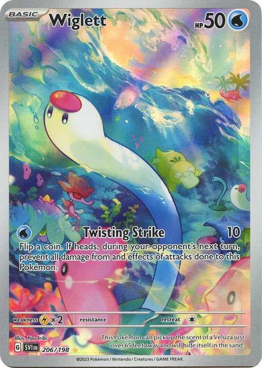 Wiglett 206/198 (SV01: Scarlet & Violet Base Set)  - Holofoil