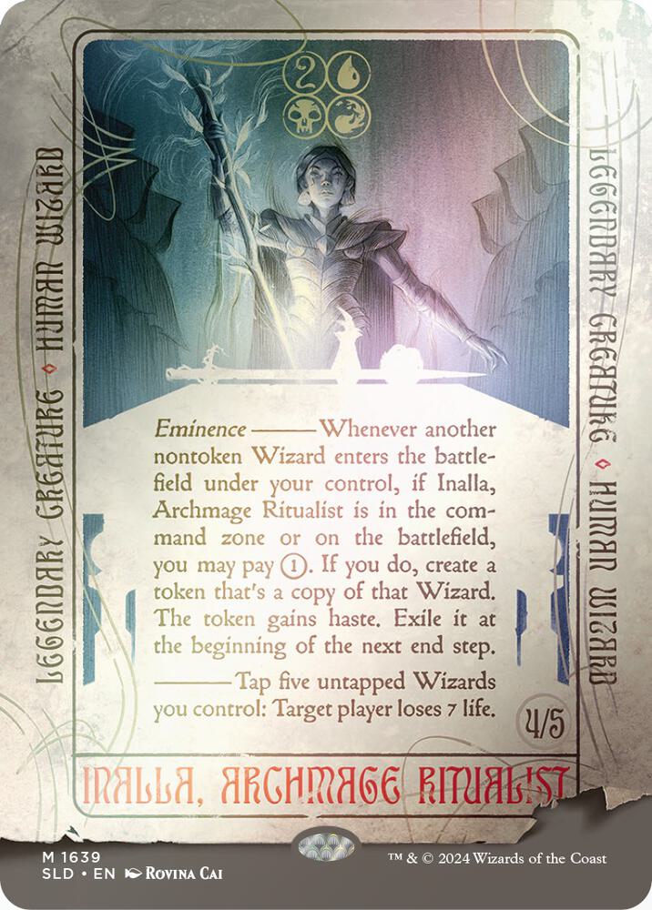 Inalla, Archmage Ritualist 1639 (Secret Lair Drop Series)  - Showcase Rainbow Foil