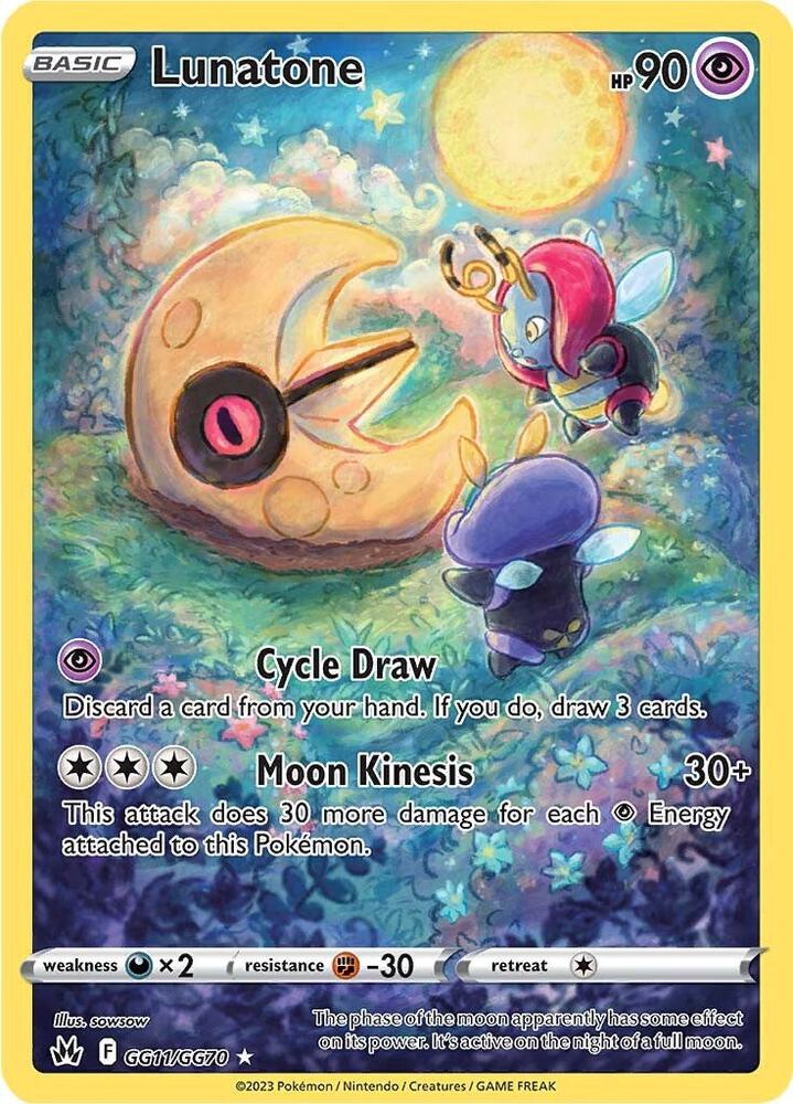 Lunatone GG11/GG70 (Crown Zenith: Galarian Gallery)  - Holofoil