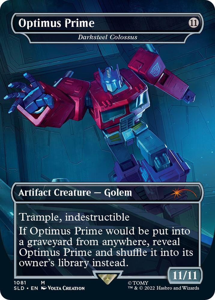 Optimus Prime // Darksteel Colossus 1081 (Secret Lair Drop Series)  - Borderless Foil