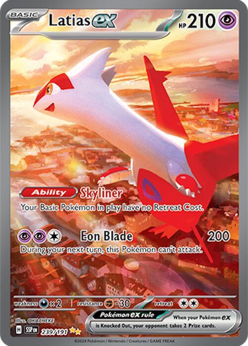 Latias ex 239/191 (SV08: Surging Sparks)  - Holofoil