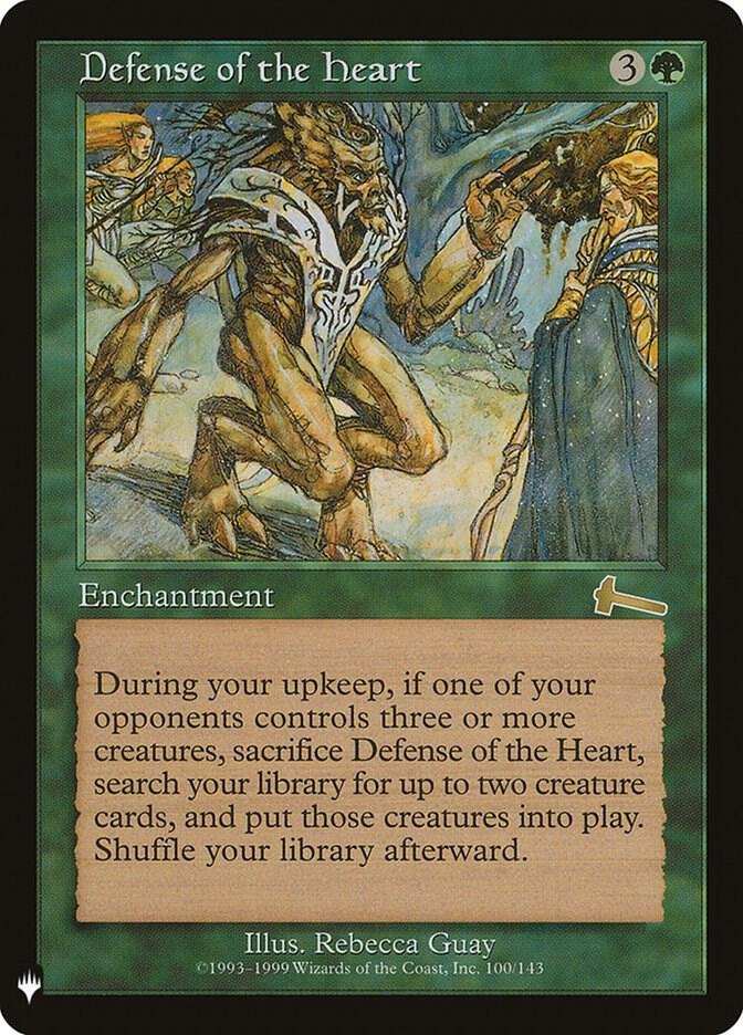Defense of the Heart 100 (The List Reprints) 