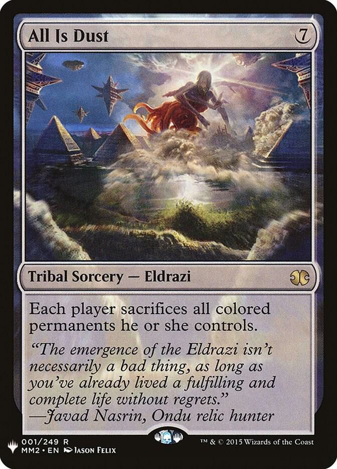 All Is Dust 1 (The List Reprints) 