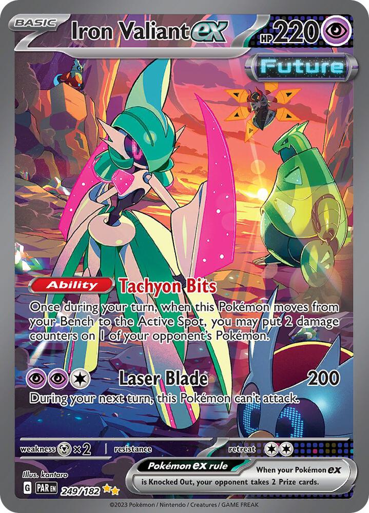 Iron Valiant ex 249/182 (SV04: Paradox Rift)  - Holofoil