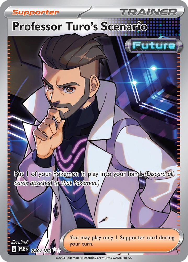 Professor Turo's Scenario 240/182 (SV04: Paradox Rift)  - Holofoil