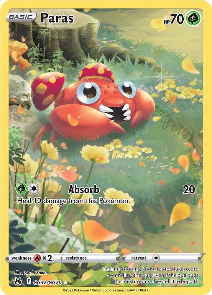Paras GG32/GG70 (SWSH: Crown Zenith: Galarian Gallery)  - Holofoil