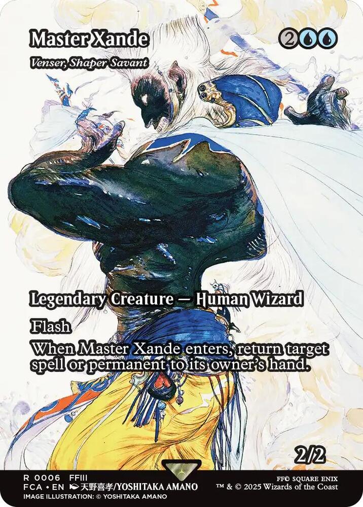 Master Xande - Venser, Shaper Savant 6/64 (FINAL FANTASY: Through the Ages)  - Showcase Foil