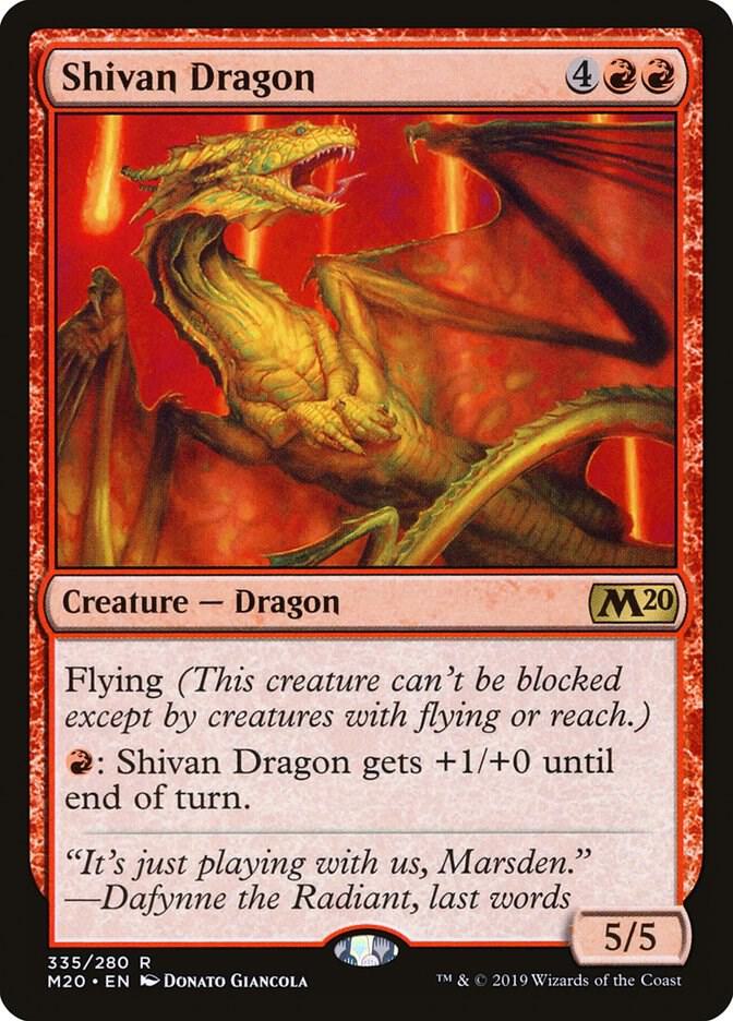 Shivan Dragon 335/280 (Core Set 2020) 