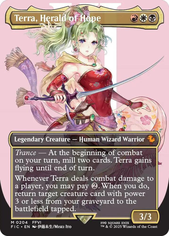 Terra, Herald of Hope 204 (Commander: FINAL FANTASY)  - Borderless