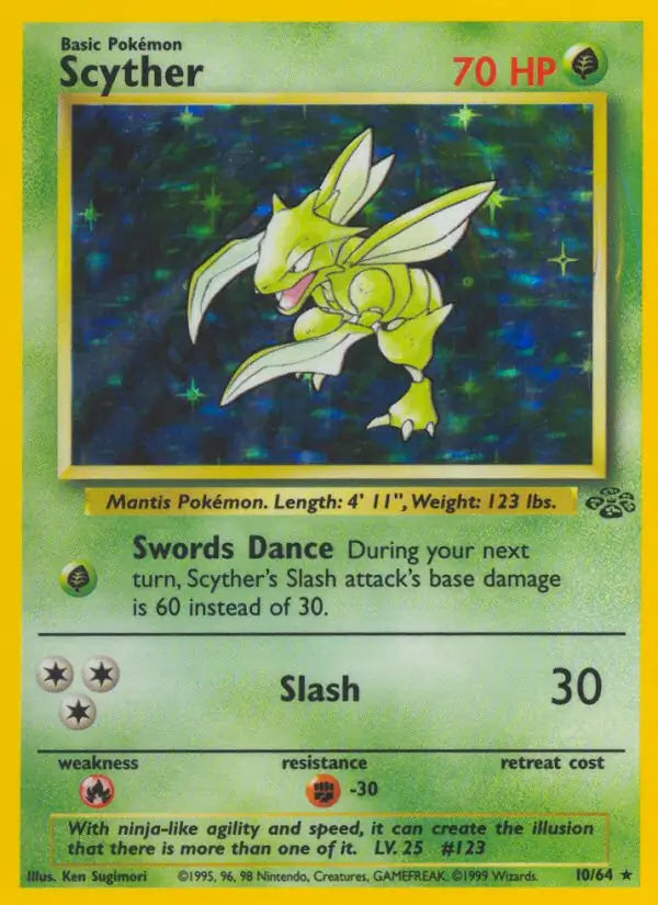 Scyther 10/64 (Jungle)  - Unlimited Holofoil