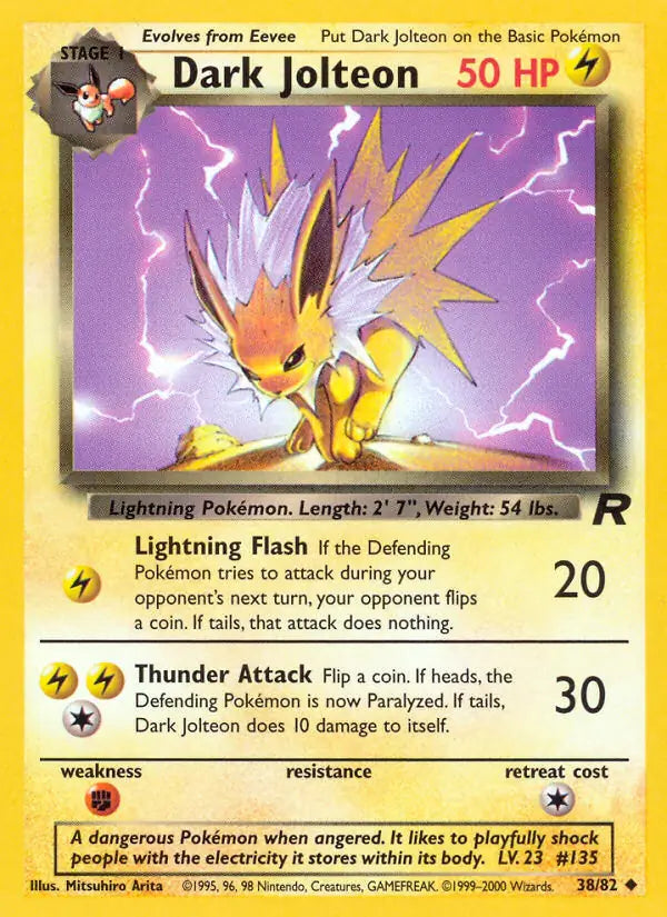 Dark Jolteon 38/82 (Team Rocket)  - Unlimited
