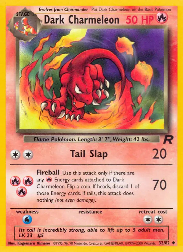 Dark Charmeleon 32/82 (Team Rocket)  - Unlimited