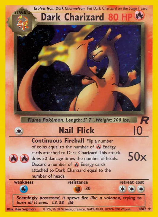 Dark Charizard 04/82 (Team Rocket)  - Unlimited Holofoil