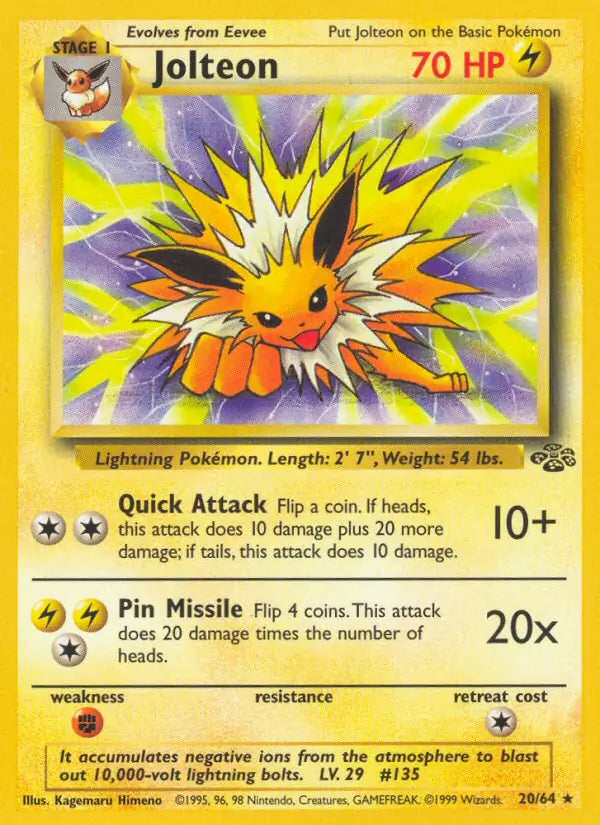 Jolteon 20/64 (Jungle)  - Unlimited