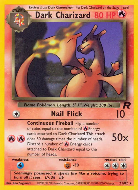 Dark Charizard 21/82 (Team Rocket)  - Unlimited