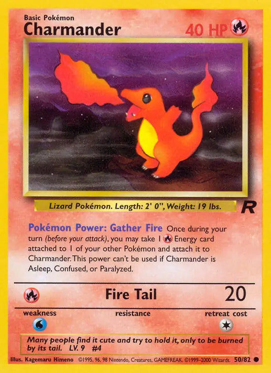 Charmander 50/82 (Team Rocket)  - Unlimited